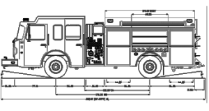 Spartan S-180 Pumper Drawing