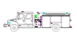 Freightliner Star Pumper Drawing