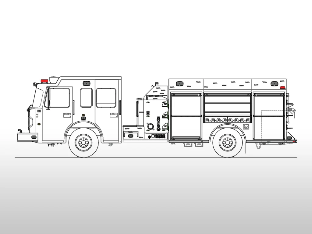 Spartan S-180 Pumper 2111 Drawing