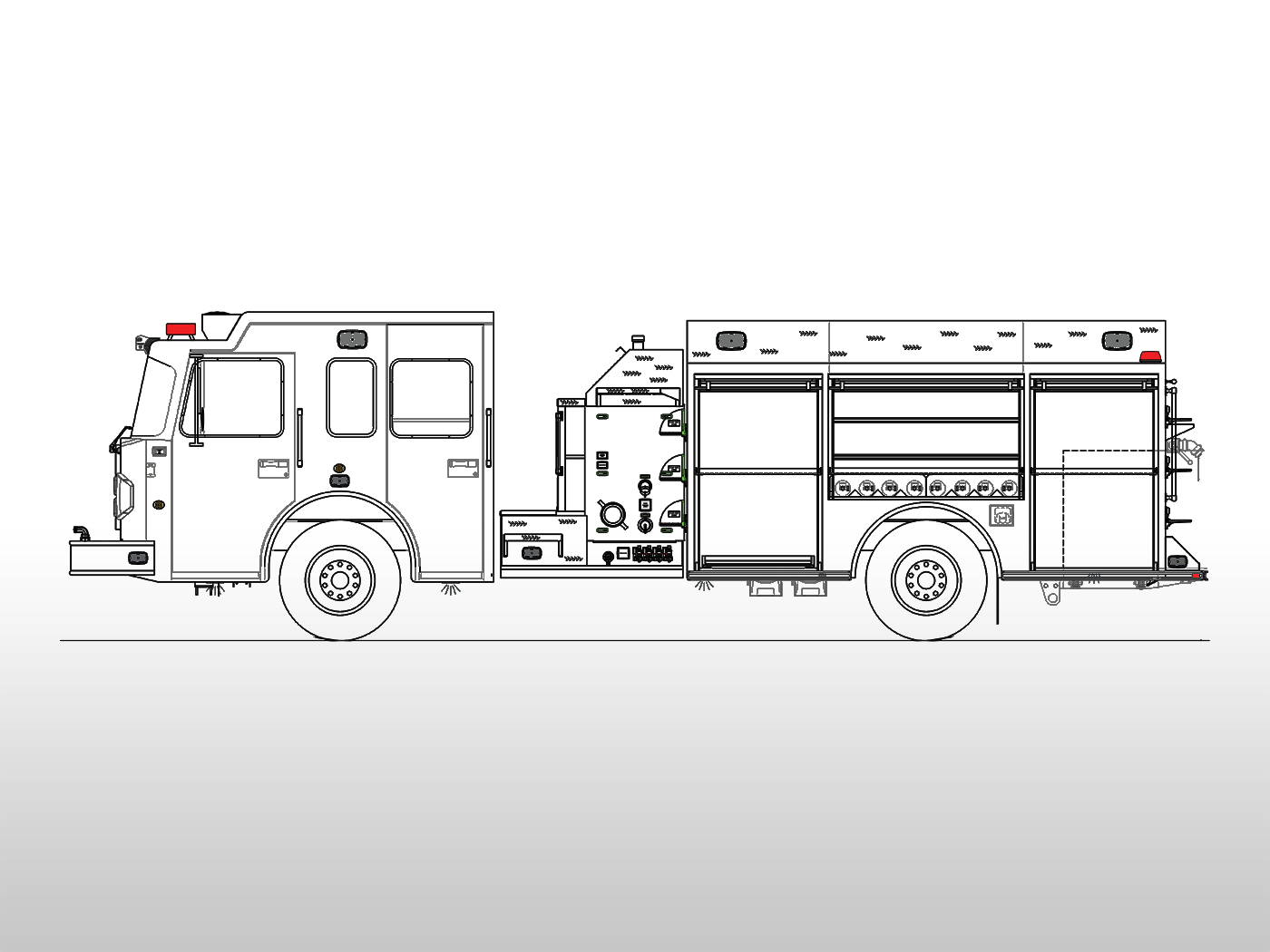 Spartan S-180 Pumper 2111 Drawing